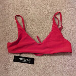 Blackbough red bikini top in size small